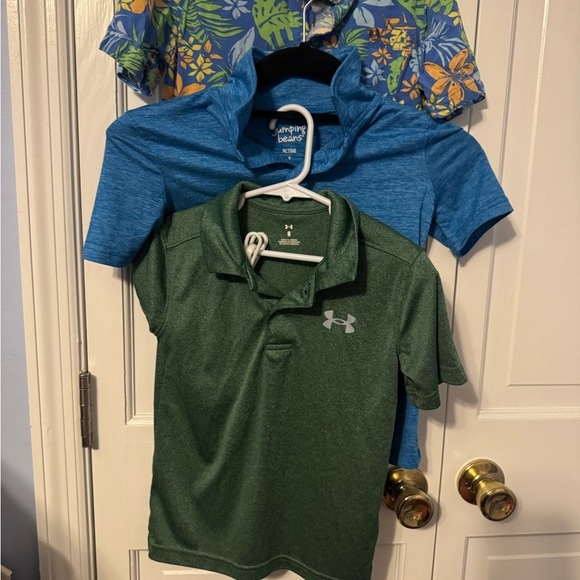 Under Armour Other - Set of Three Kids Polos! Green, Blue, & Hawaiin! Classic combo. Boys 6.